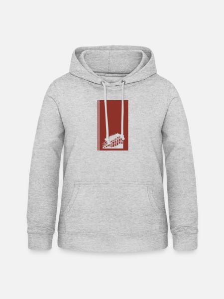 Achterbahn Festzelt - Frauen Hoodie - Hellgrau meliert