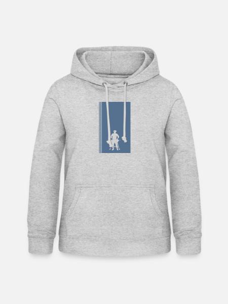 BBQ Grillen Grillmeister - Frauen Hoodie - Hellgrau meliert