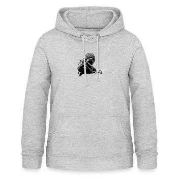 Slingshot Protester - Women's Hoodie - light heather grey - Front - AI Model Female 172 light (172cm)
