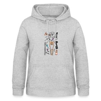 Orthopädie und Traumatologie - Frauen Hoodie - Hellgrau meliert - Vorne - AI Model Female 172 light (172cm)
