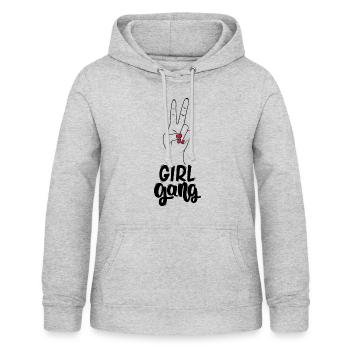 Girl gang - Women's Hoodie - light heather grey - Front - AI Model Female 172 light (172cm)