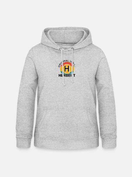 Herbert - Frauen Hoodie - Hellgrau meliert