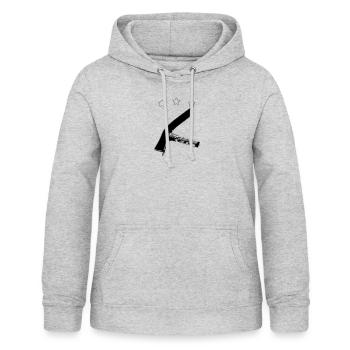 Pflasterer, Hammer, Pflasterhammer, Pflaster - Frauen Hoodie - Hellgrau meliert - Vorne - AI Model Female 172 light (172cm)