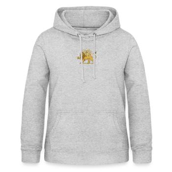 shir o khorshid - Frauen Hoodie - Hellgrau meliert - Vorne - AI Model Female 172 light (172cm)