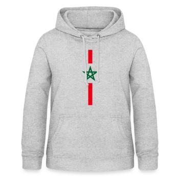Marokko T-Shirt - Frauen Hoodie - Hellgrau meliert - Vorne - AI Model Female 172 light (172cm)