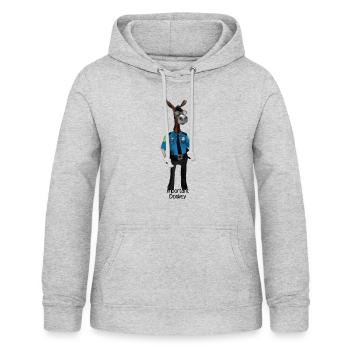 Important Donkey Officer Policeman - Women's Hoodie - light heather grey - Front - AI Model Female 172 light (172cm)