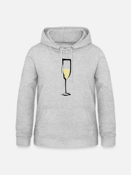 glass online - Frauen Hoodie - Hellgrau meliert