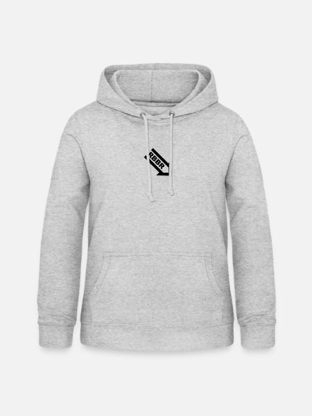 Rubber Bottom - Frauen Hoodie - Hellgrau meliert