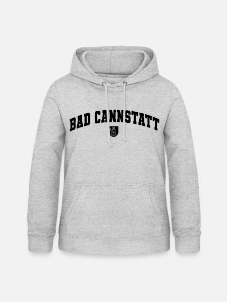 Bad Cannstatt  - Frauen Hoodie - Hellgrau meliert