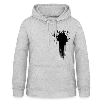 Splat - Sweat à capuche Femme - gris clair chiné - Devant - AI Model Female 172 light (172cm)