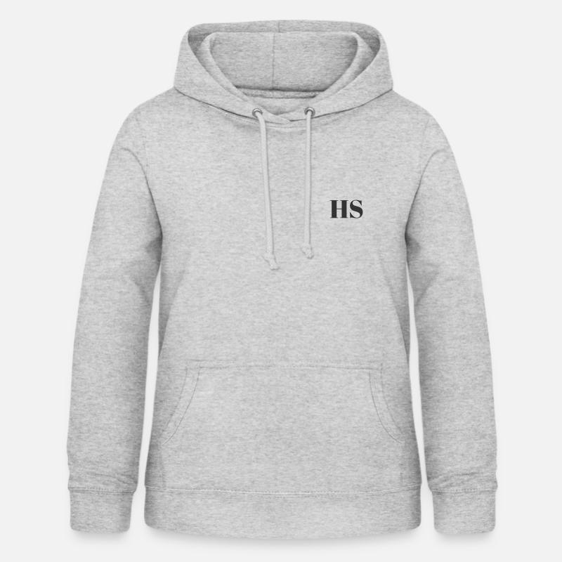 HS - Sweat à capuche Femme - gris clair chiné