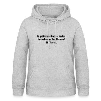 Funny sayings - Women's Hoodie - light heather grey - Front - AI Model Female 172 light (172cm)