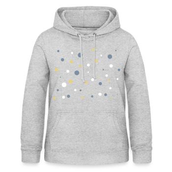 Punkte - Frauen Hoodie - Hellgrau meliert - Vorne - AI Model Female 172 light (172cm)
