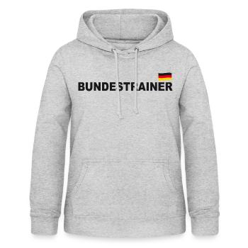 Germany coach - Women's Hoodie - light heather grey - Front - AI Model Female 172 light (172cm)
