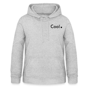 Cool - Sweat à capuche Femme - gris clair chiné - Devant - AI Model Female 172 light (172cm)