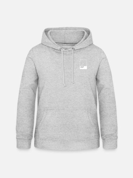 Farbe Grau - Frauen Hoodie - Hellgrau meliert