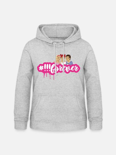 Die Drei !!! #forever - Frauen Hoodie - Hellgrau meliert