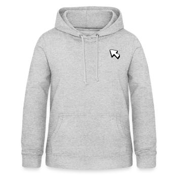 Pointeur - Sweat à capuche Femme - gris clair chiné - Devant - AI Model Female 172 light (172cm)
