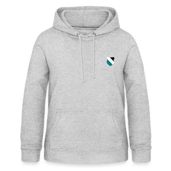 Armoiries 3 couleurs - Sweat à capuche Femme - gris clair chiné - Devant - AI Model Female 172 light (172cm)
