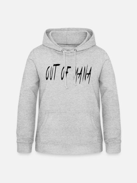 outofmana - Frauen Hoodie - Hellgrau meliert