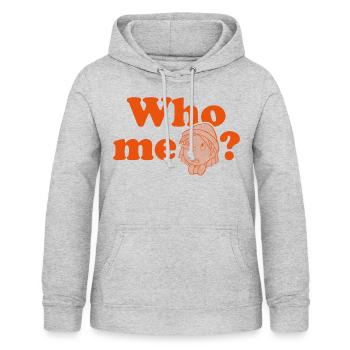 Pinocchio - Unschuldiger Junge: Who Me? Rot - Frauen Hoodie - Hellgrau meliert - Vorne - AI Model Female 172 light (172cm)