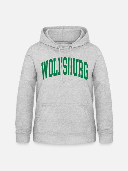 Wolfsburg - Frauen Hoodie - Hellgrau meliert