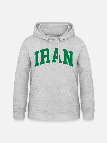 Iran - Frauen Hoodie - Hellgrau meliert