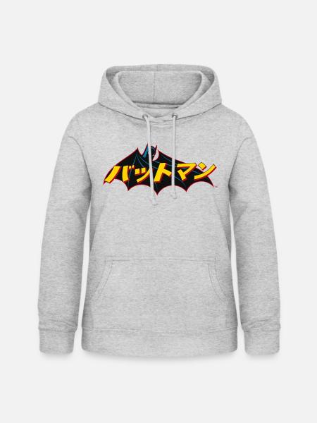 Batman Logo Japanisch - Frauen Hoodie - Hellgrau meliert