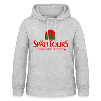 Berlin Späti Tour - Frauen Hoodie - Hellgrau meliert - Vorne - AI Model Female 172 light (172cm)