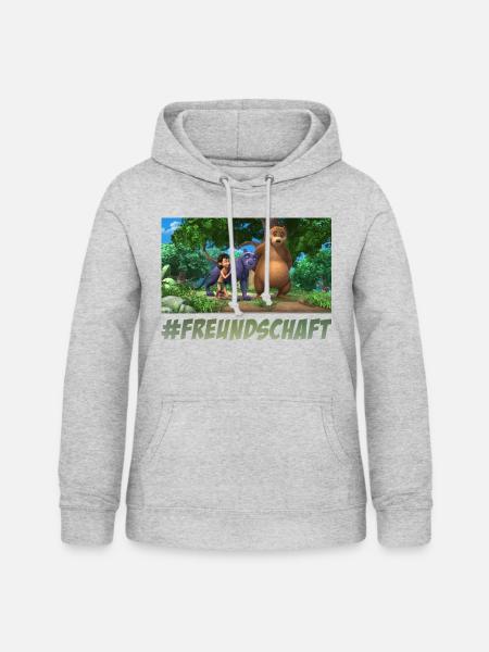 Das Dschungelbuch #Freundschaft - Frauen Hoodie - Hellgrau meliert