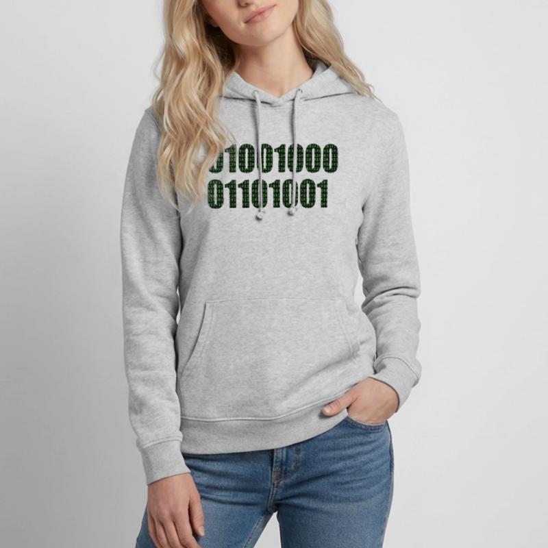 Binary code "Hi" Women's Hoodie
