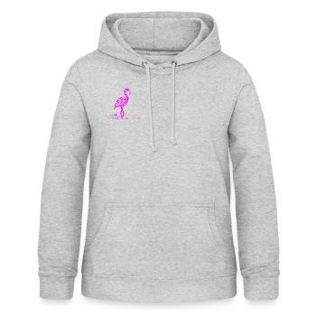 Flamingo - Women's Hoodie - light heather grey - Front - AI Model Female 172 light (172cm)