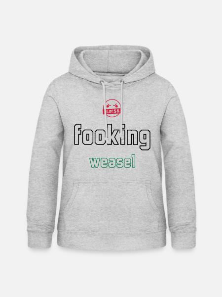 FOOKING WEASEL - CONOR MCGREGOR TOXIC - Frauen Hoodie - Hellgrau meliert