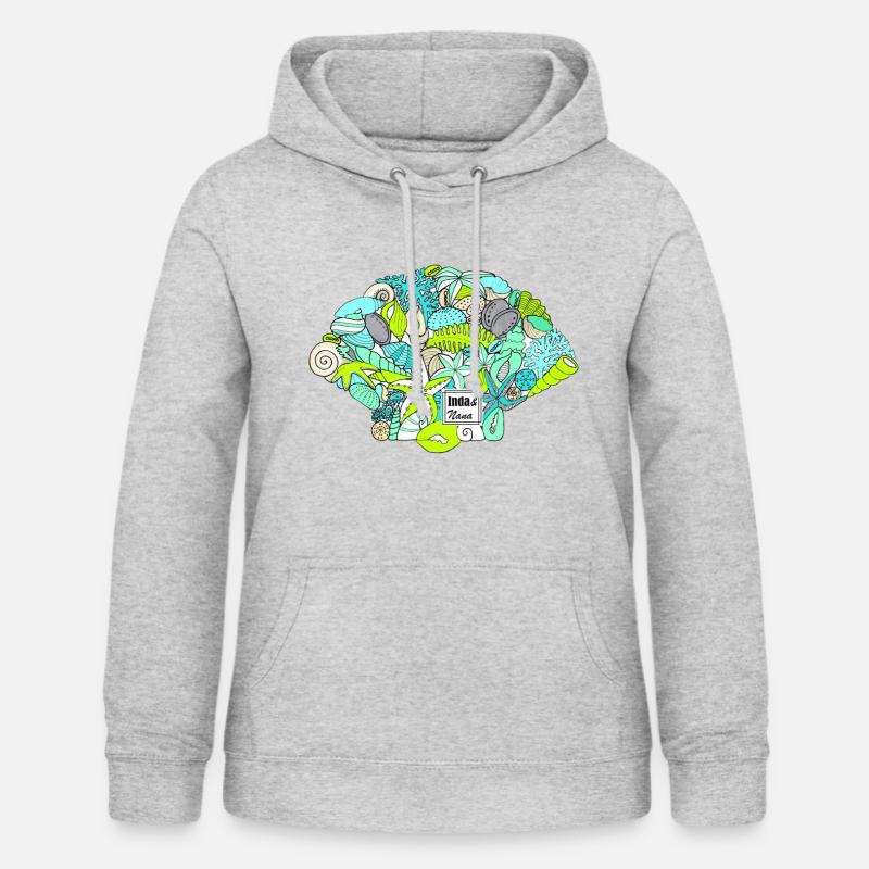 conchafluor em - Sweat à capuche Femme - gris clair chiné