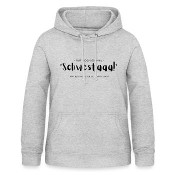 Krankenschwester - Ruf noch einmal Schwester! - Frauen Hoodie - Hellgrau meliert - Vorne - AI Model Female 172 light (172cm)
