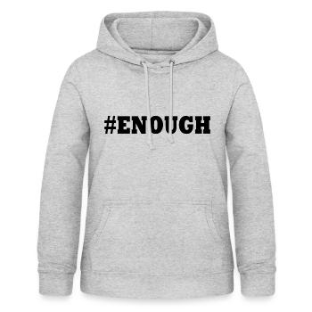 Enough - Women's Hoodie - light heather grey - Front - AI Model Female 172 light (172cm)