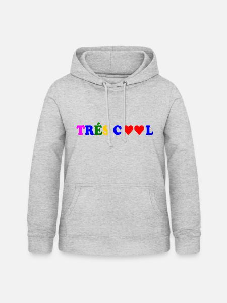 Trés cool - Frauen Hoodie - Hellgrau meliert