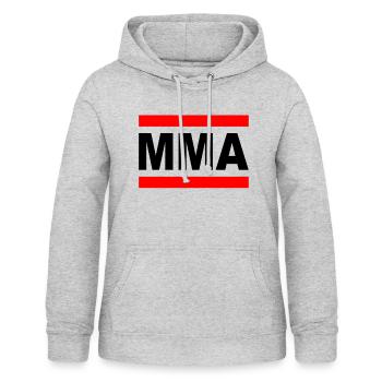 MMA - Mixed Martial Arts - Frauen Hoodie - Hellgrau meliert - Vorne - AI Model Female 172 light (172cm)