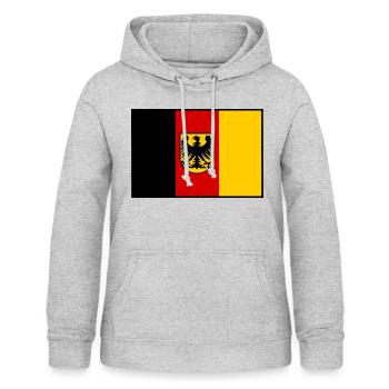 Die Deutschen - Frauen Hoodie - Hellgrau meliert - Vorne - AI Model Female 172 light (172cm)
