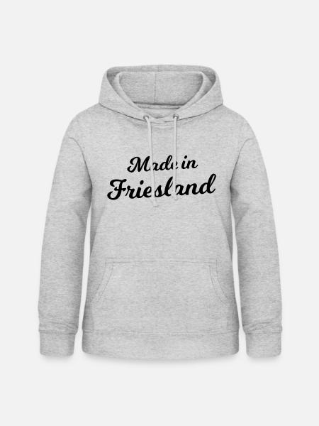 Aus dem Friesland - Frauen Hoodie - Hellgrau meliert