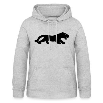 Jaguar - Frauen Hoodie - Hellgrau meliert - Vorne - AI Model Female 172 light (172cm)