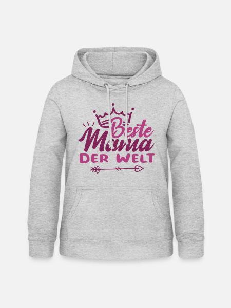 Beste Mama der Welt - Frauen Hoodie - Hellgrau meliert