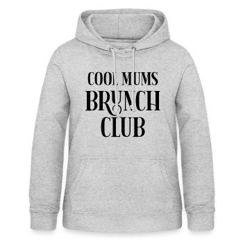 Cool Mums Brunch Club - Frauen Hoodie - Hellgrau meliert - Vorne - AI Model Female 172 light (172cm)