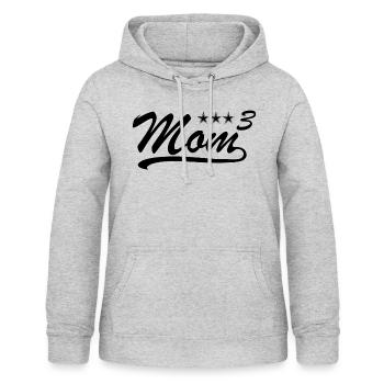 Mama von 3 Kindern - Frauen Hoodie - Hellgrau meliert - Vorne - AI Model Female 172 light (172cm)