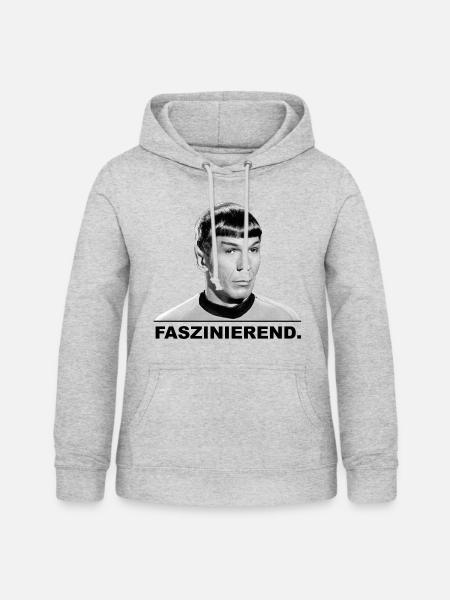 Star Trek Spock Faszinierend - Frauen Hoodie - Hellgrau meliert