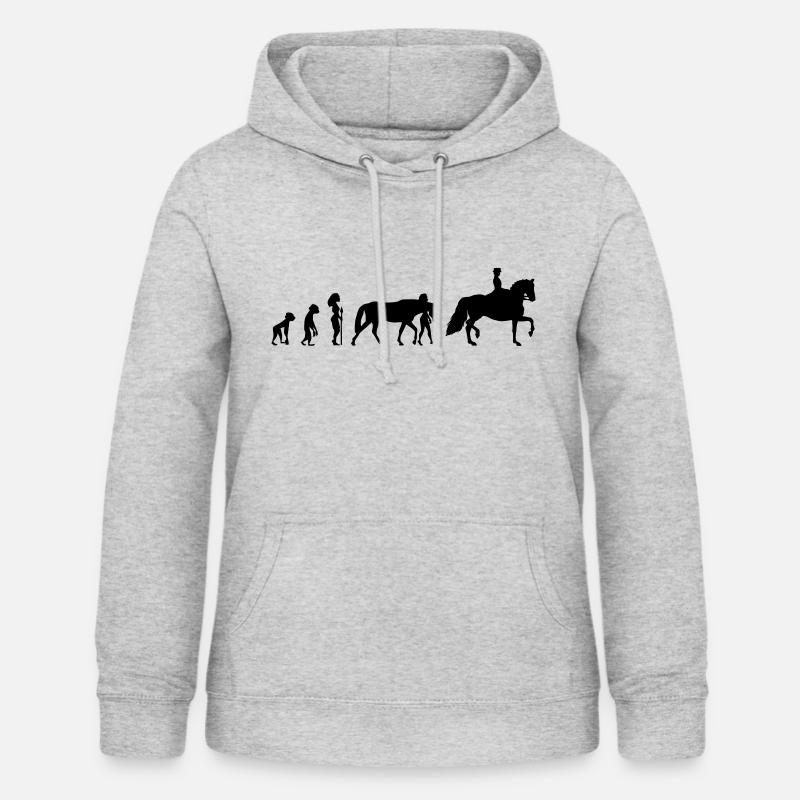 Evolution - dressage - Sweat à capuche Femme - gris clair chiné