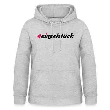 Einzelstück - Frauen Hoodie - Hellgrau meliert - Vorne - AI Model Female 172 light (172cm)