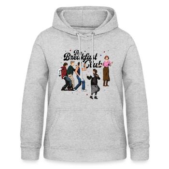 The Breakfast Club Party - Frauen Hoodie - Hellgrau meliert - Vorne - AI Model Female 172 light (172cm)