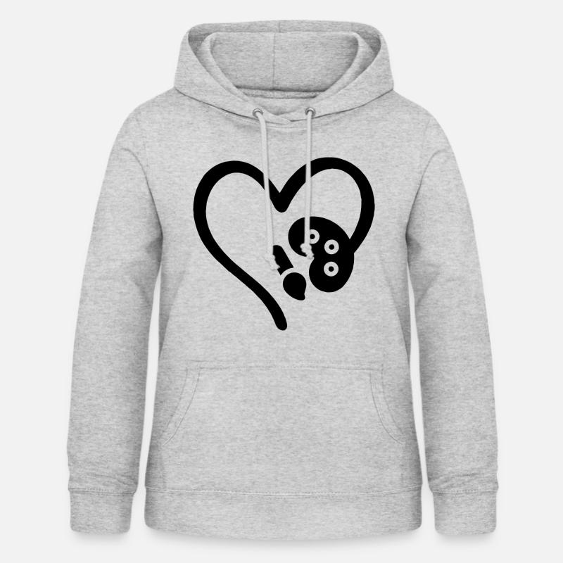 Painter Heart Art Lovers - Women's Hoodie - light heather grey