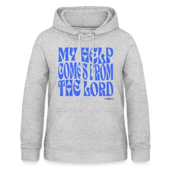 Christentum Christlicher Bibelvers - Frauen Hoodie - Hellgrau meliert - Vorne - AI Model Female 172 light (172cm)